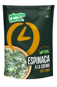 Espinaca a la Crema 400g – Minuto Verde